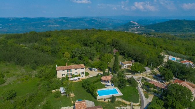 Villa Moncitta Luxury stone villa with large garden, private pool and panoramic views  Karojba